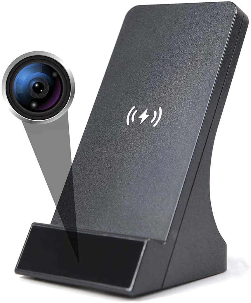 Deluqse Caméra Spy avec Wifi avec App - Carré - Caméra Cachée - Zwart -  1080P 